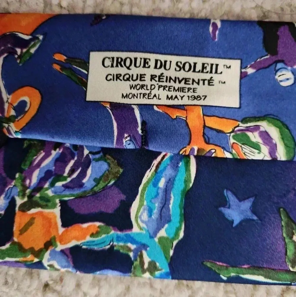 Balancine Inc Cirque Du Soleil‎ World Premiere 1987 Men's Silk Tie